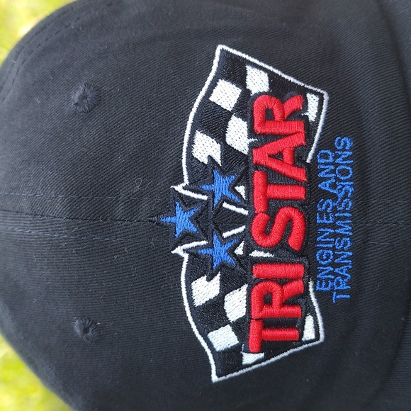 Tri Star Engines and Transmissions Embroidered Strap-on Hat Cap Black - Picture 2 of 11